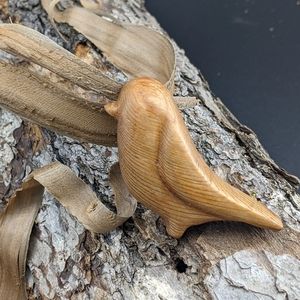 Wooden Brooch Bird Wood jewelry